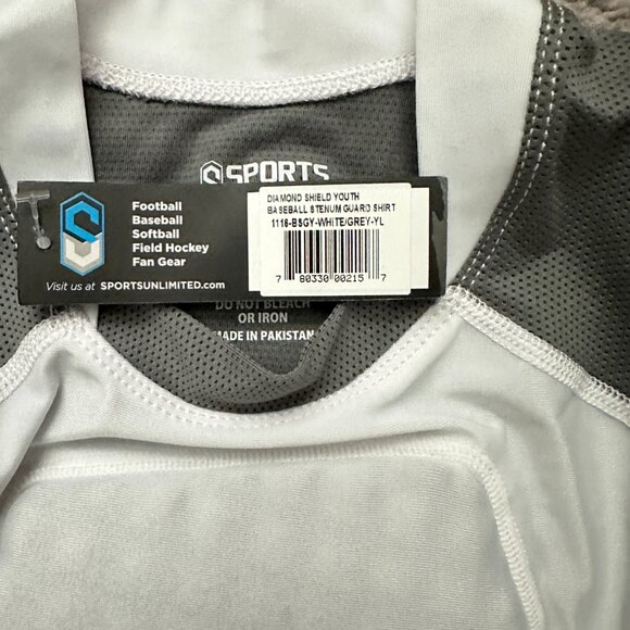 SPORTS UNLIMITED | Diamond Shield Youth Baseball Sternum Guard Shirt | Size: L - Picture 6 of 7